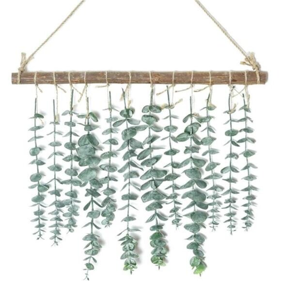 Bathroom Decor Artificial Eucalyptus Wall Hanging Decor-Fake Eucalyptus Leaves - Picture 1 of 7